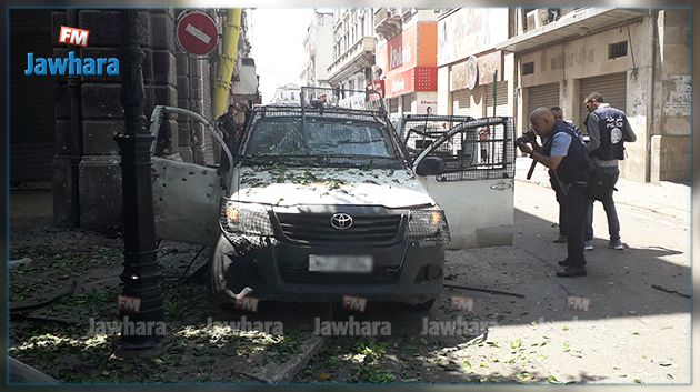 انفجار سيارة أمنية بباب بحر بتونس العاصمة