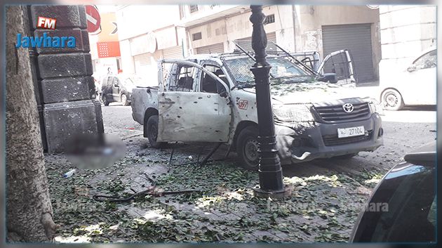 ارهابي يفجر نفسه في شارع الحبيب بورقيبة
