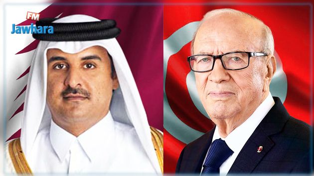 أمير قطر يطمئن على صحة الباجي قائد السبسي