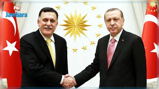 أردوغان والسراج يبحثان مستجدات الأوضاع في ليبيا