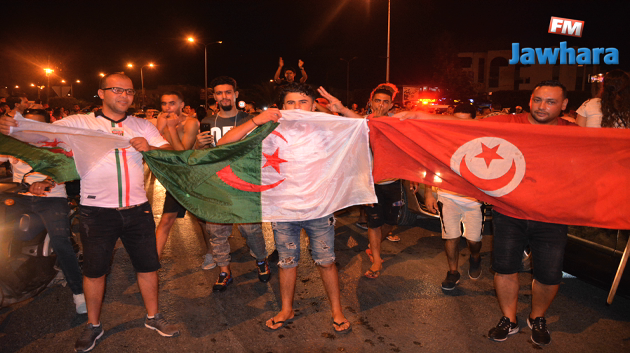سوسة : الفرحة بترشح المنتخب التونسي و الجزائري الي المربع الذهبي