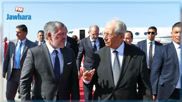 ملك الأردن يقدّم واجب العزاء في وفاة الرئيس الراحل الباجي قايد السبسي