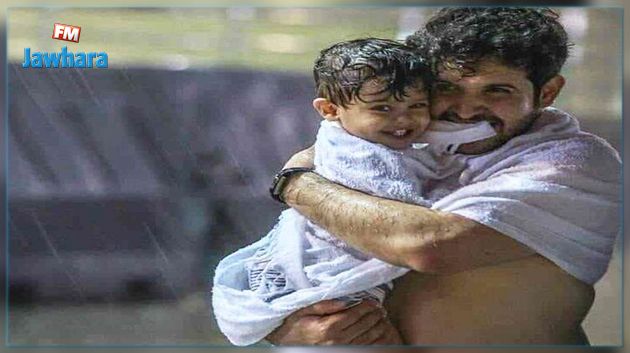 شاهد : من مشعر عرفة .. هطول أمطار رعدية غزيرة