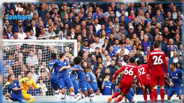 الدوري الانقليزي : ليفربول يفوز على تشلسي و يحقق العلامة الكاملة