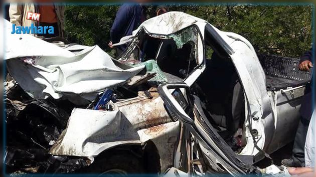 سيدي بوزيد : إصابة 7 أشخاص في حادث انقلاب شاحنة 