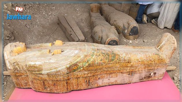 مصر تعلن عن أكبر اكتشاف أثري لتوابيت فرعونية ملوّنة