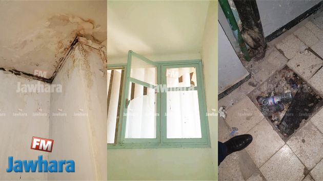 صور تفضح الحالة المزرية للقاعة الأولمبية بسوسة