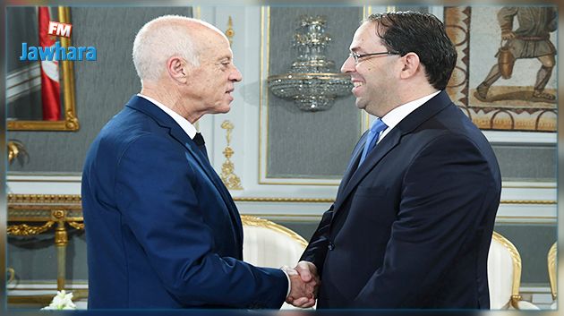 قيس سعيّد يستقبل يوسف الشّاهد