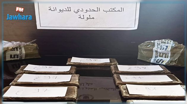 معبر ملولة : إحباط محاولة مسافر جزائري تهريب 10 صفائح زطلة
