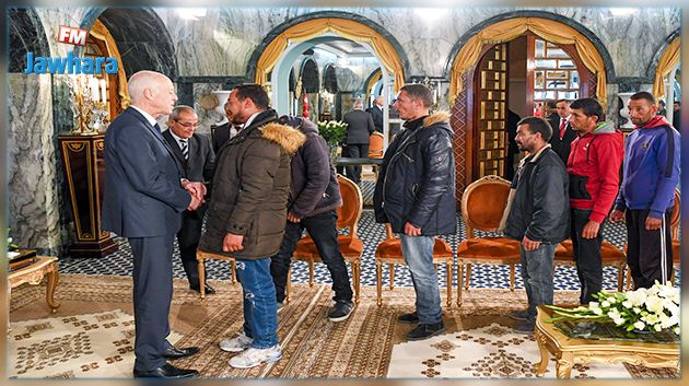 رئيس الجمهورية يلتقي مجموعة من شباب القصرين