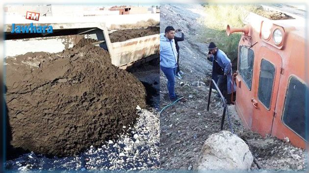 خروج عربات قطار لنقل الفسفاط عن السكة