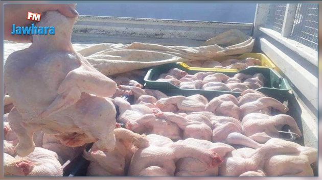 حجز 39 طنا من الدواجن الفاسدة