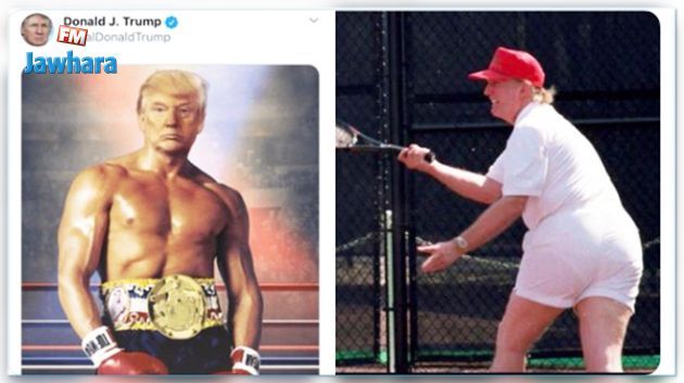 رئيس الولايات المتحدة يستعرض عضلاته في صورة نادرة.. فيثير ردود أفعال بصورة معاكسة