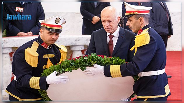 رئيس الجمهورية يشرف على موكب احياء ذكرى اغتيال الزعيم فرحات حشاد