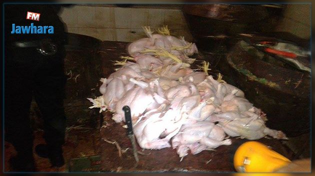 القلعة الكبرى : حجز 1600 كغ دجاج فاسد بمذبح عشوائي