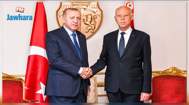 أردوغان يطلب من سعيّد استخدام الأراضي التونسية والمجاليْن الجوّي والبحري للتدخل العسكري في ليبيا و الرئاسة ترد