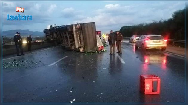 قرمبالية: حادث مرور على الطريق السريعة