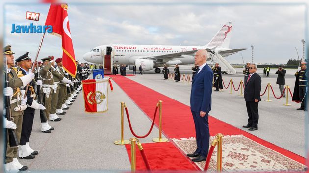 رئيس الجمهورية يغادر نحو الجزائر