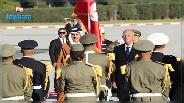 رئيس الجمهورية يستقبل أمير قطر