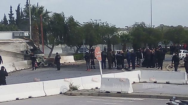 انفجار قرب السفارة الامريكية بتونس العاصمة