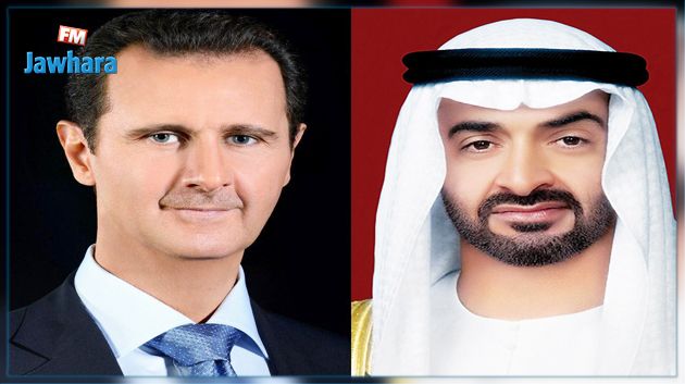 فيروس كورونا محور مكالمة هاتفية بين ولي عهد أبوظبي و الرئيس السوري
