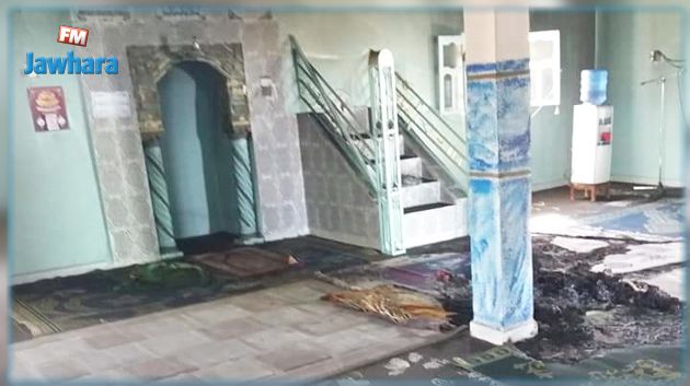 سرقة مسجد في المتلوي وإضرام النار فيه
