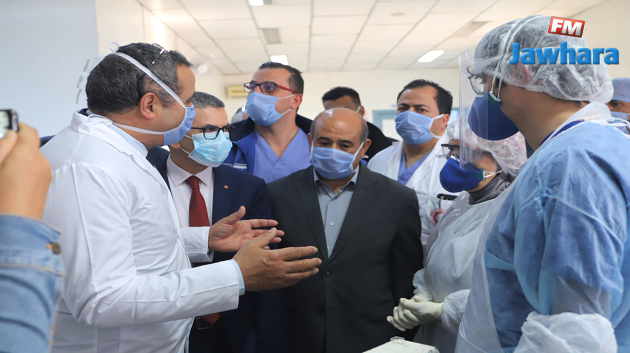 زيارة وزير الصحة و وزير التعليم العالي إلى مستشفى فرحات حشاد 