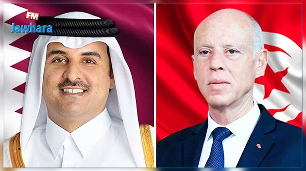 مكالمة هاتفية بين رئيس الجمهورية وأمير قطر