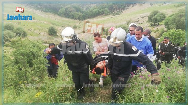 حادث شاحنة عين دراهم : إنقاذ مرافق السائق