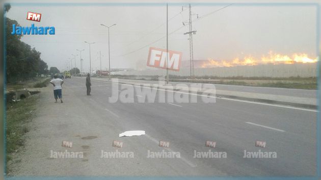 الاستنجاد بطائرة عسكرية لإخماد حريق مصنع النفيضة