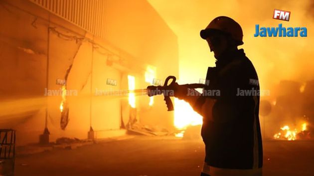 حريق مصنع الورق في النفيضة : صور مباشرة