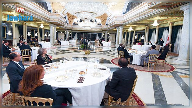 رئيس الجمهورية يقيم مأدبة إفطار على شرف سفراء الدول العربية والإسلامية في تونس