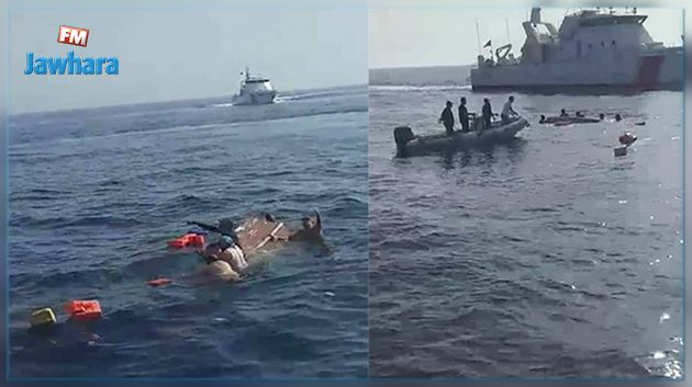 حاولوا الهجرة خلسة: إنقاذ 5 أشخاص من الغرق اثر انقلاب مركبهم 