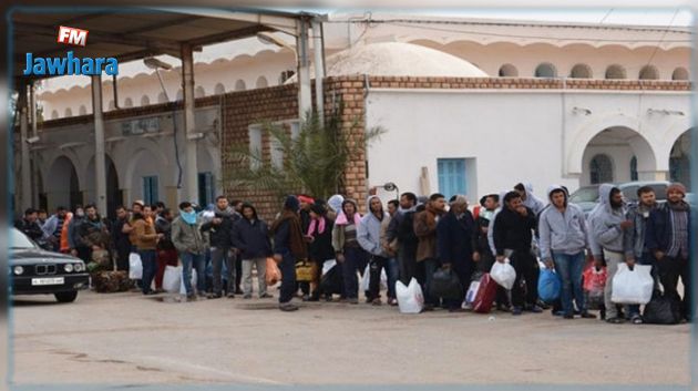 إجلاء 250 مواطنا تونسيا من ليبيا عبر معبر راس الجدير الحدودي