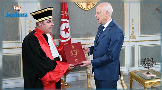 رئيس محكمة التعقيب يقدم تقرير المحكمة السنوي لرئيس الجمهورية