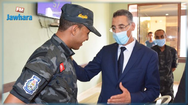وزير الداخلية يزور ثكنة وحدات التدخل ببشوشة