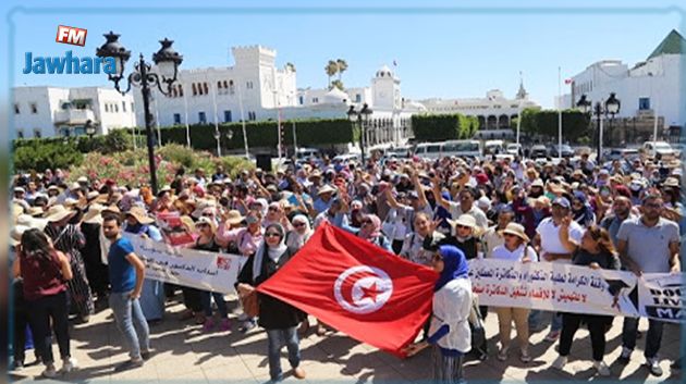 لليوم العاشر على التوالي : تواصل اعتصام المعطلين عن العمل في ساحة القصبة