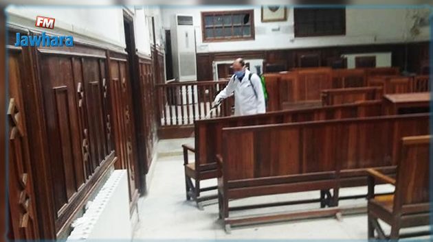 قرمبالية: تعقيم المحكمة بعد ثبوت اصابة خبير لدى المحكمة بفيروس كورونا