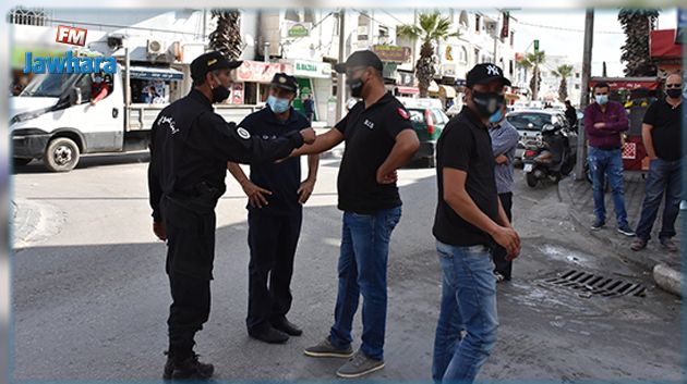 المنستير : حملة أمنية لمراقبة مدى الالتزام بالبروتوكول الصحي