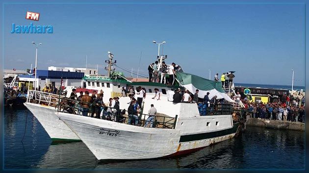 الحرس البحري يحاصر المراكب التى تقل أهالي الشابة