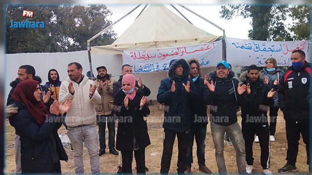 سبيطلة : محتجون يهددون بقطع أنبوب المياه المتجه من القصرين إلى صفاقس