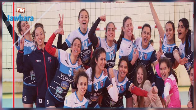 الكرة الطائرة : النادي النسائي بقرطاج يفوز بالكأس الرابعة