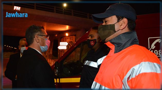 وزير الداخلية يقضّي ليلة رأس السنة برفقة الوحدات الأمنية في عدد من الجهات
