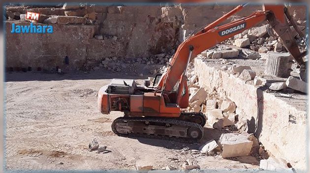 الدولة تسترجع مقطعي حجارة رخامية بتالة