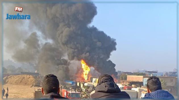 القيروان: حريق بمصنع ألياف الجبس