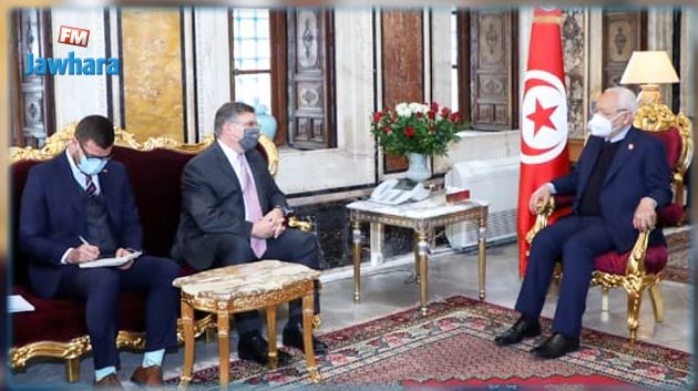 الغنوشي يلتقي السفير الأمريكي بتونس