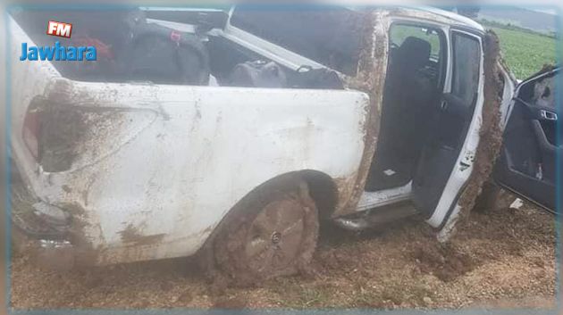 فريق تابع للتلفزة الوطنية يتعرض لحادث مرور