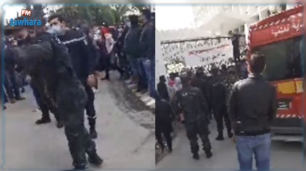 منع محتجين بالقوة من دخول وزارة التعليم العالي والبحث العلمي