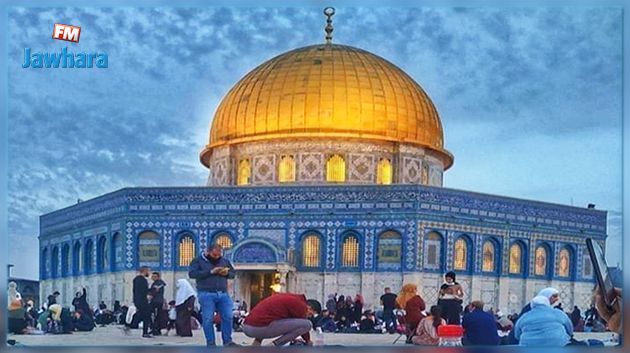 أجواء الإفطار في رحاب الأقصى ليلة 27 رمضان (فيديو)