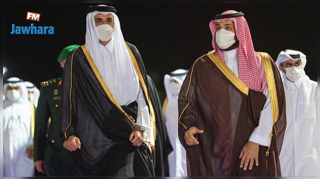 بن سلمان يستقبل تميم بن حمد في السعودية